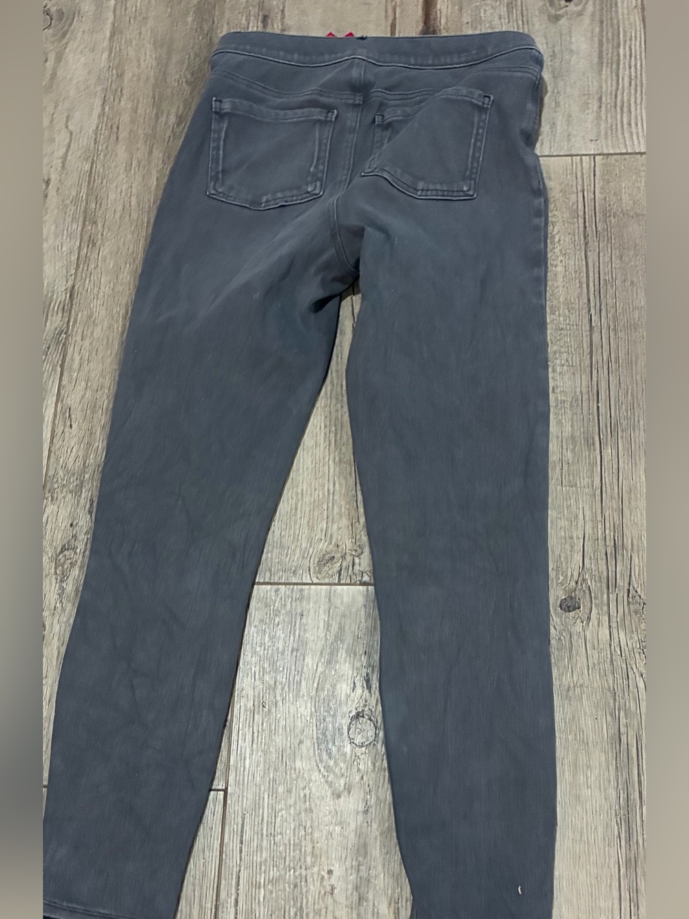 SPANX Charcoal Gray Skinny Jeggings Pull On Stretch Jeans Women’s M - Picture 6 of 8